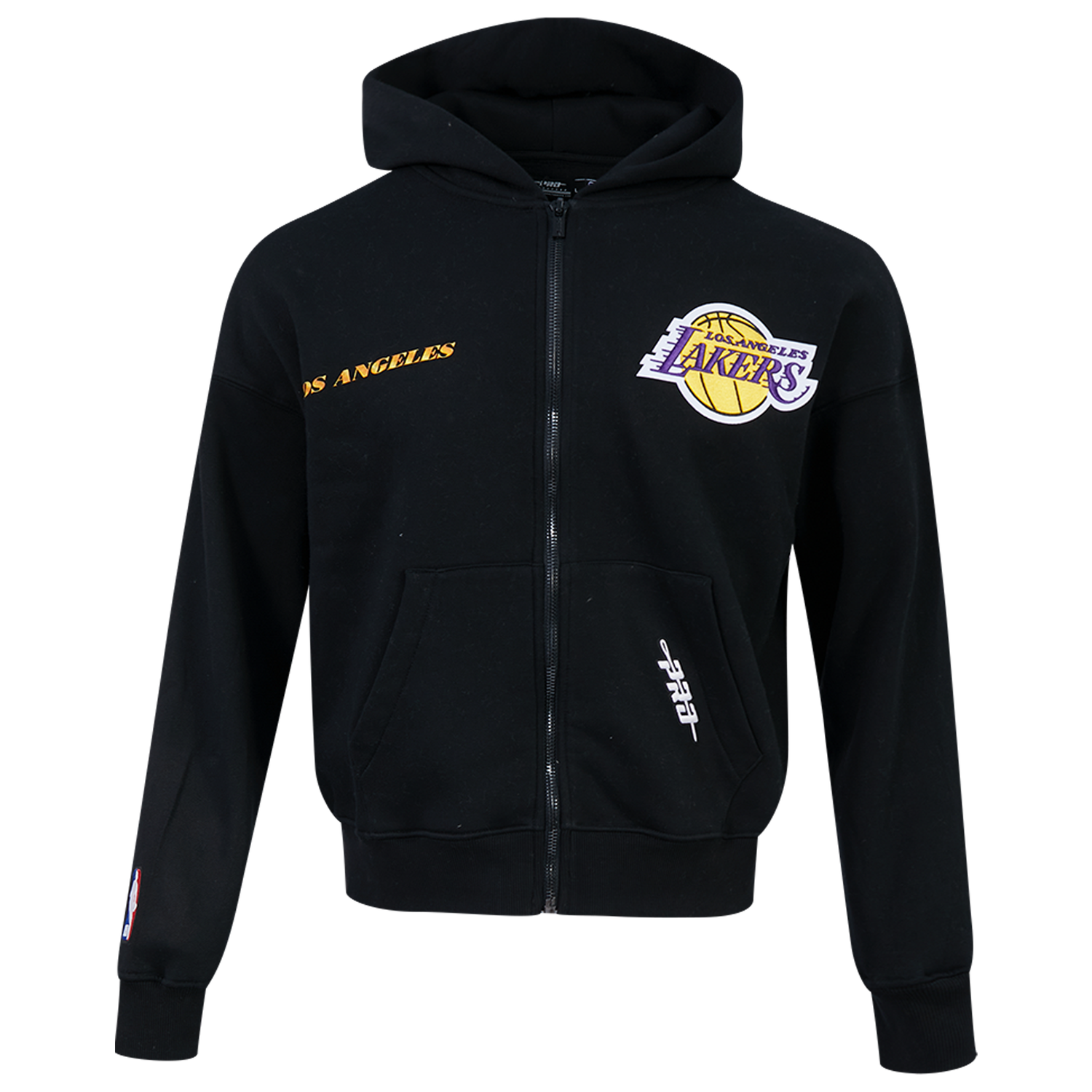 Pro Standard Lakers Gold Hoops Pro Full-Zip Hoodie - Men's - Black/Multi