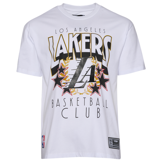 Pro Standard LA Lakers Empire Pro Drop Shoulder T-Shirt - Men's - White/Multi