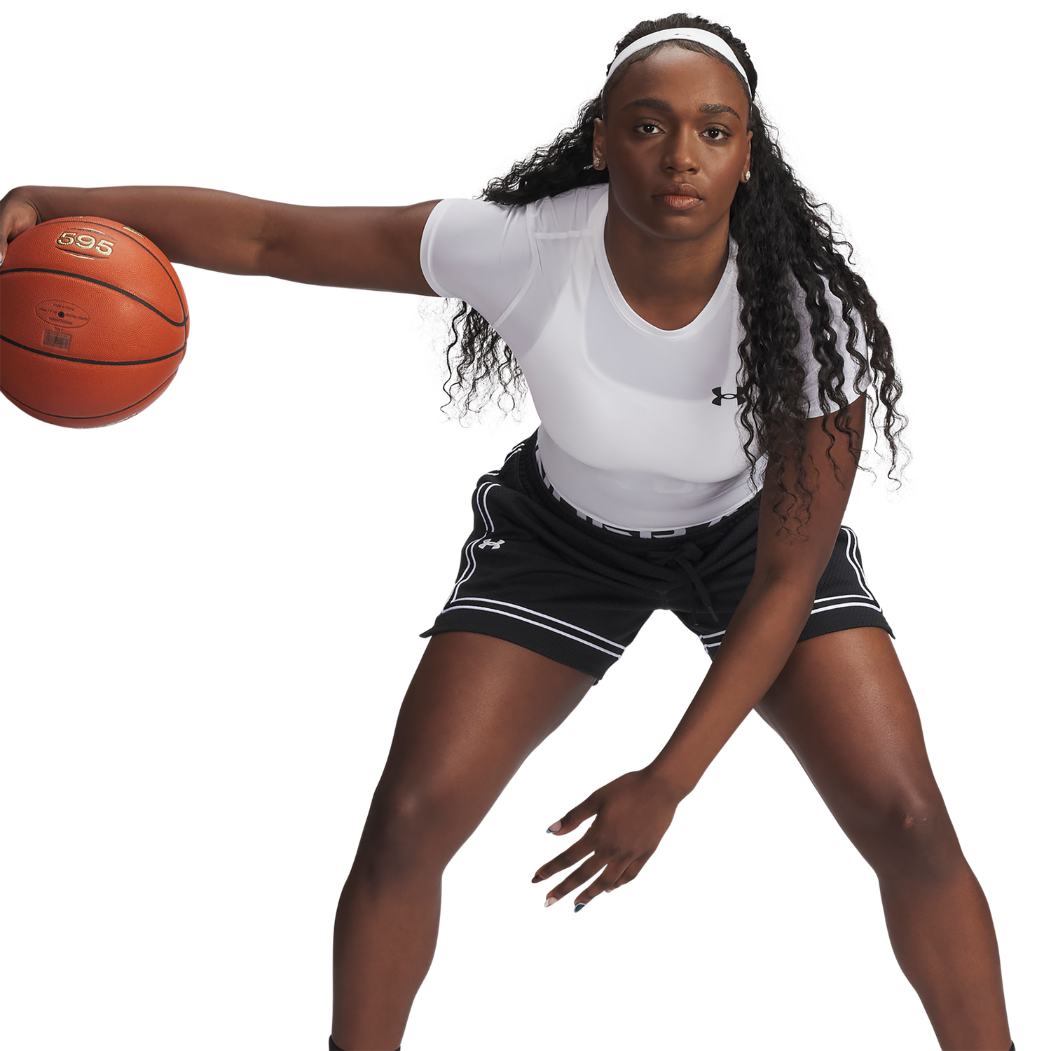 Under Armour Heatgear Og Compression Short Sleeve - Women's - Black/White (17562100)