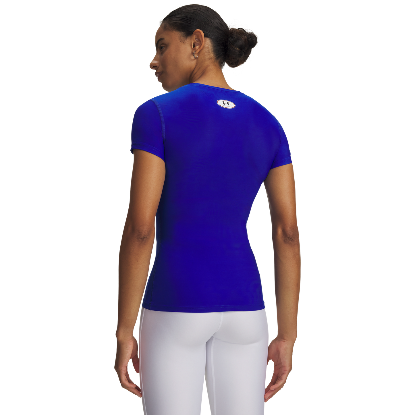 Under Armour Heatgear Og Compression Short Sleeve - Women's - Royal/White
