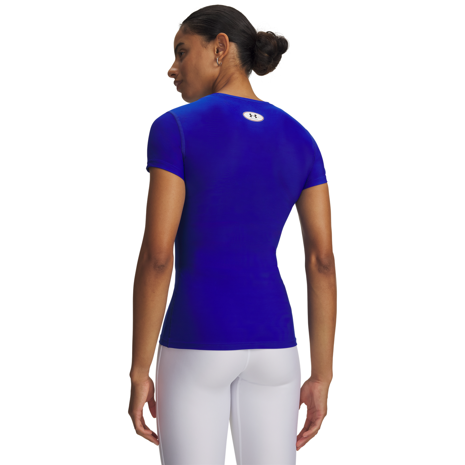 Under Armour Heatgear Og Compression Short Sleeve - Women's - Royal/White