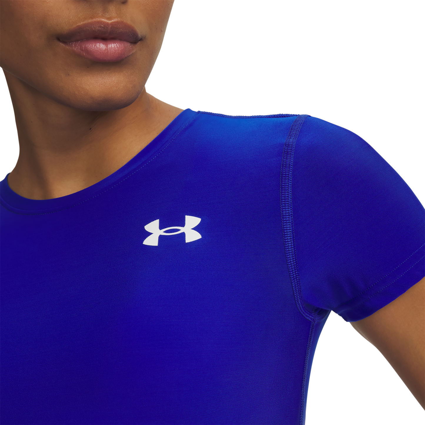 Under Armour Heatgear Og Compression Short Sleeve - Women's - Royal/White