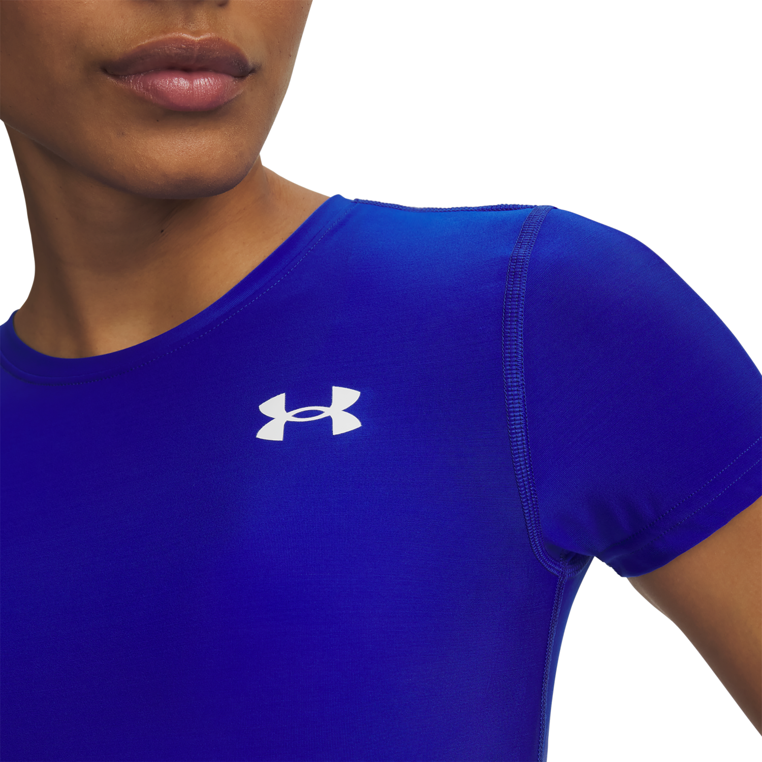 Under Armour Heatgear Og Compression Short Sleeve - Women's - Royal/White