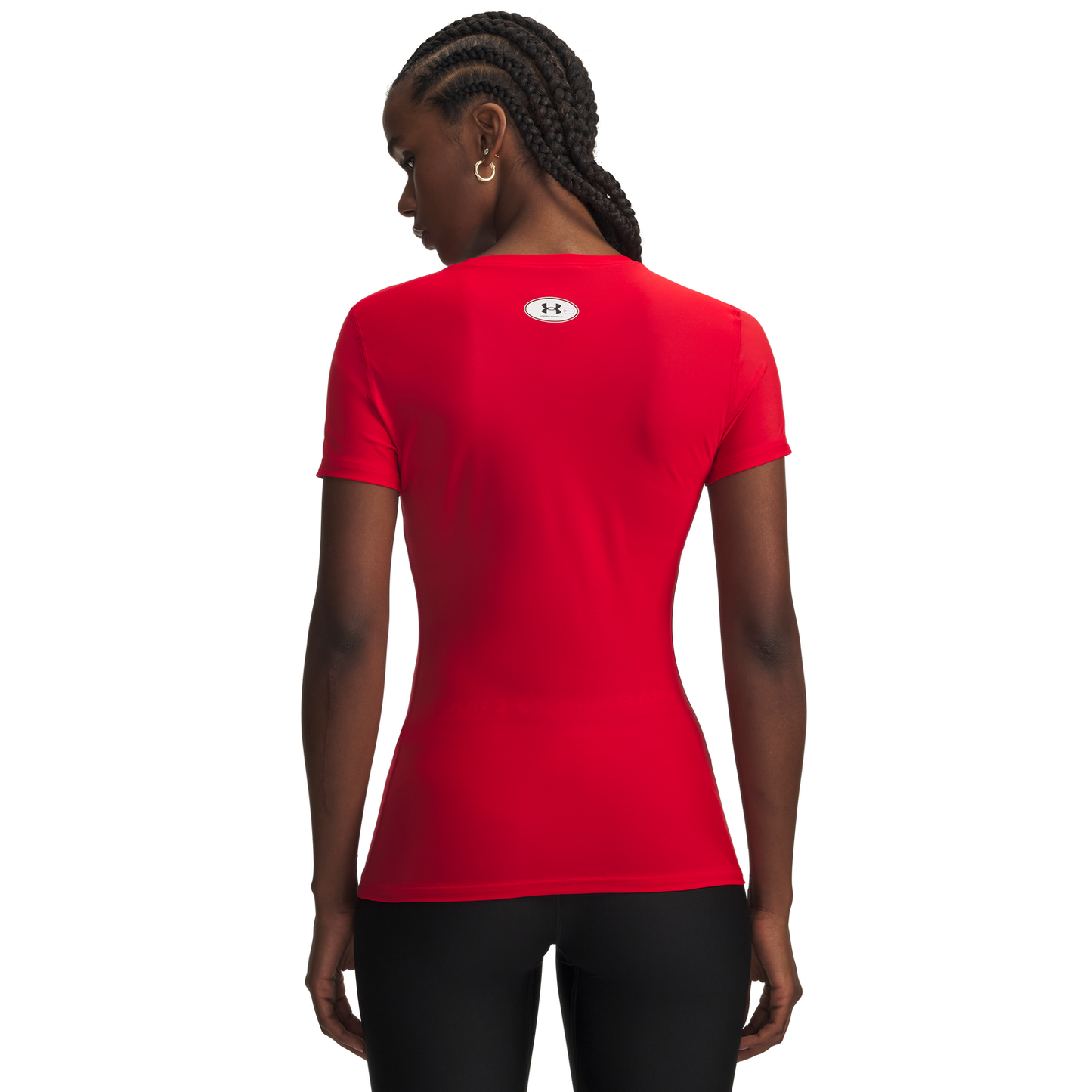 Under Armour Heatgear Og Compression Short Sleeve - Women's - White/Red