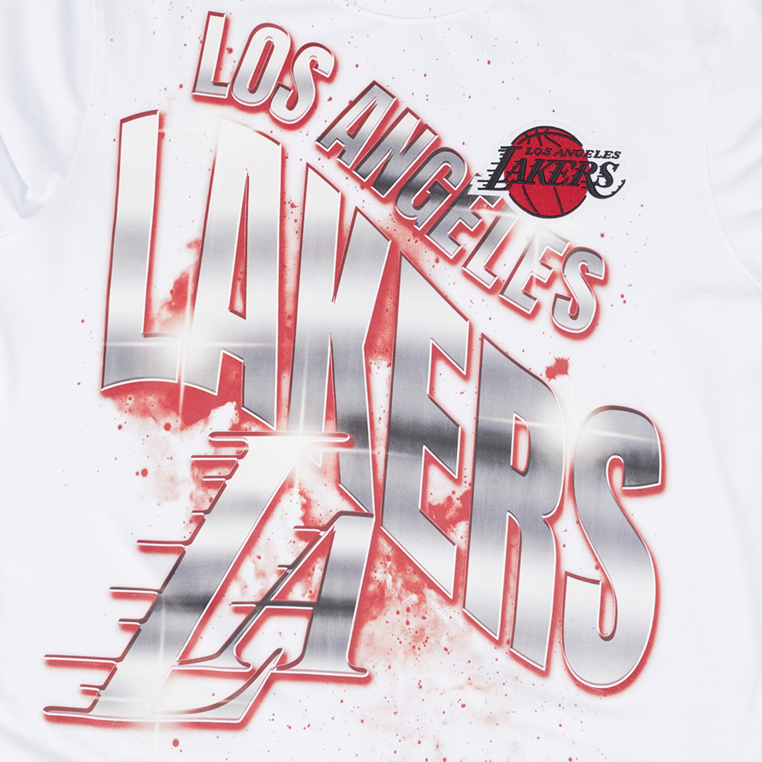 Pro Standard Lakers Red Chrome FC SS Flex T-Shirt - Men's - White