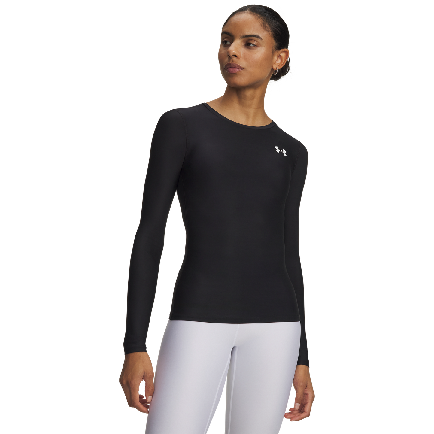 Under Armour Heatgear Og Compression Long Sleeve - Women's - White/Black