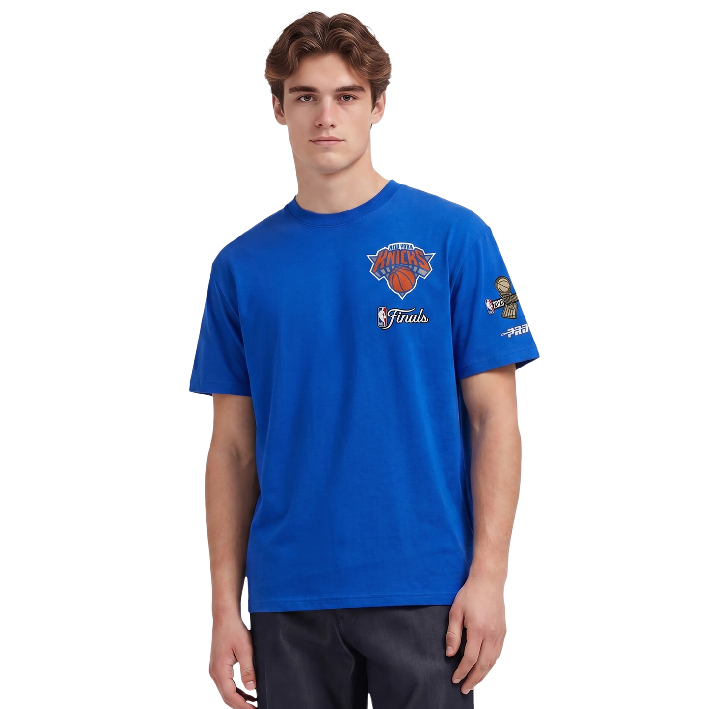 Pro Standard Knicks NBA Finals 2026 CJ Drop Shoulder T-Shirt - Men's - Blue