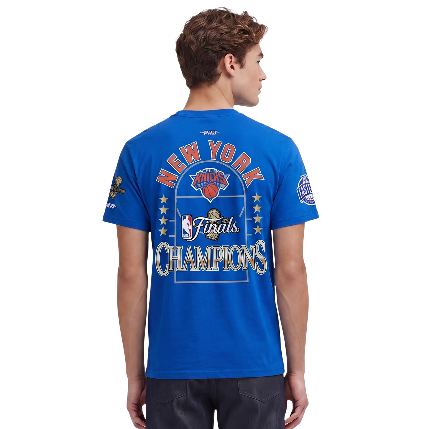 Pro Standard Knicks NBA Finals 2026 CJ Drop Shoulder T-Shirt - Men's - Blue