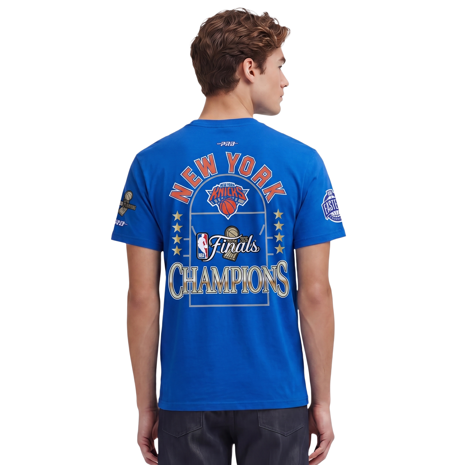 Pro Standard Knicks NBA Finals 2026 CJ Drop Shoulder T-Shirt - Men's - Blue