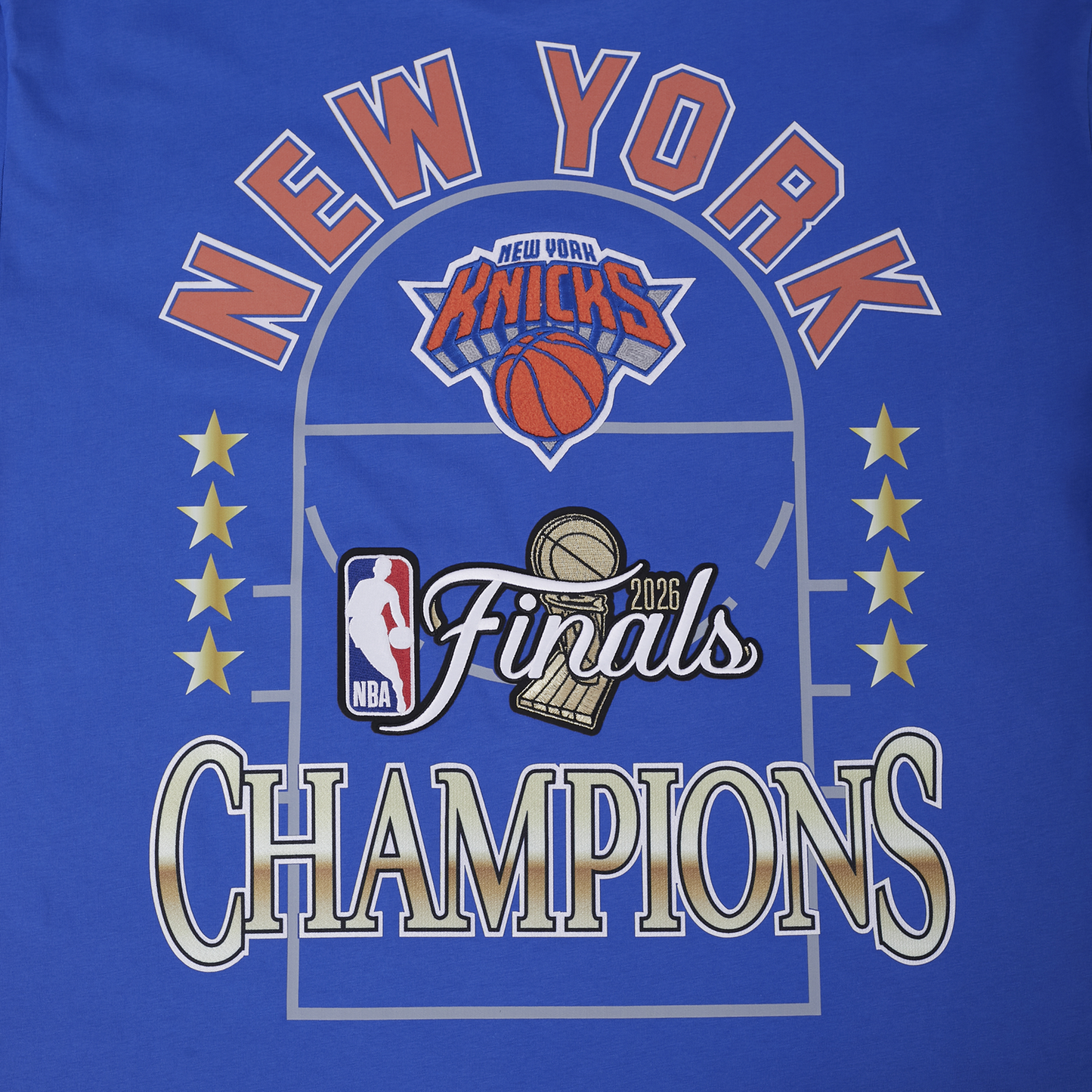 Pro Standard Knicks NBA Finals 2026 CJ Drop Shoulder T-Shirt - Men's - Blue
