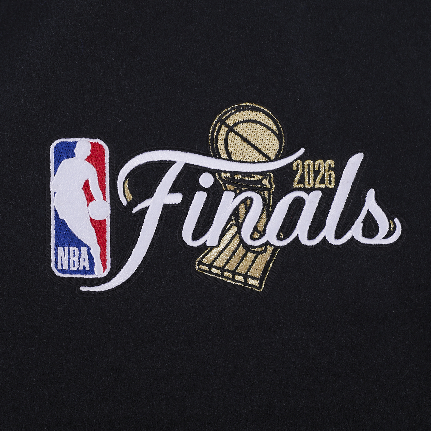 Pro Standard Knicks NBA Finals 2026 Rib Wool Varsity Jacket - Men's - Black