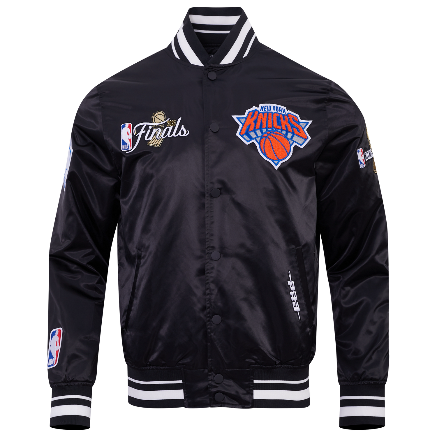 Pro Standard Knicks NBA Finals 2026 Pro Satin YD Rib Jacket - Men's - Black