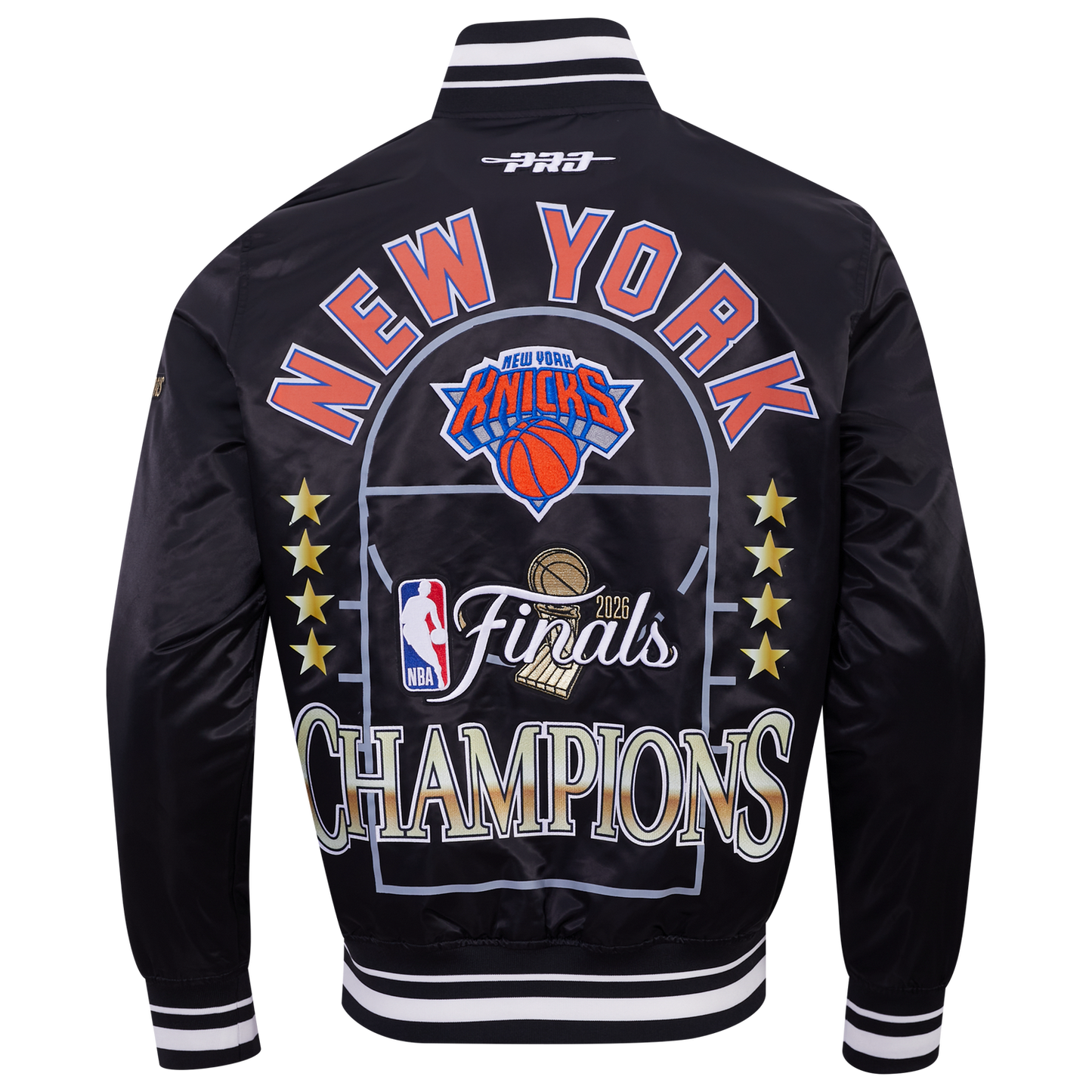 Pro Standard Knicks NBA Finals 2026 Pro Satin YD Rib Jacket - Men's - Black