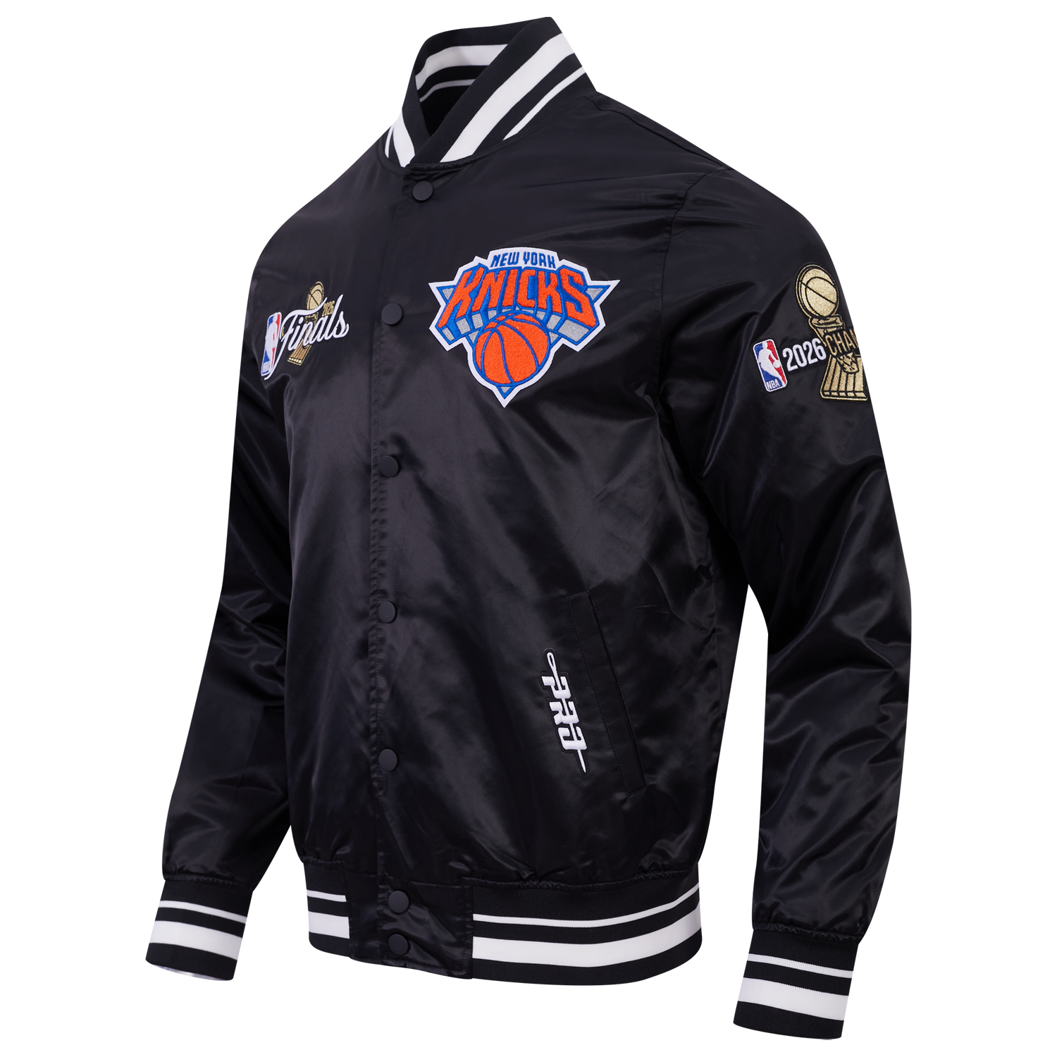 Pro Standard Knicks NBA Finals 2026 Pro Satin YD Rib Jacket - Men's - Black