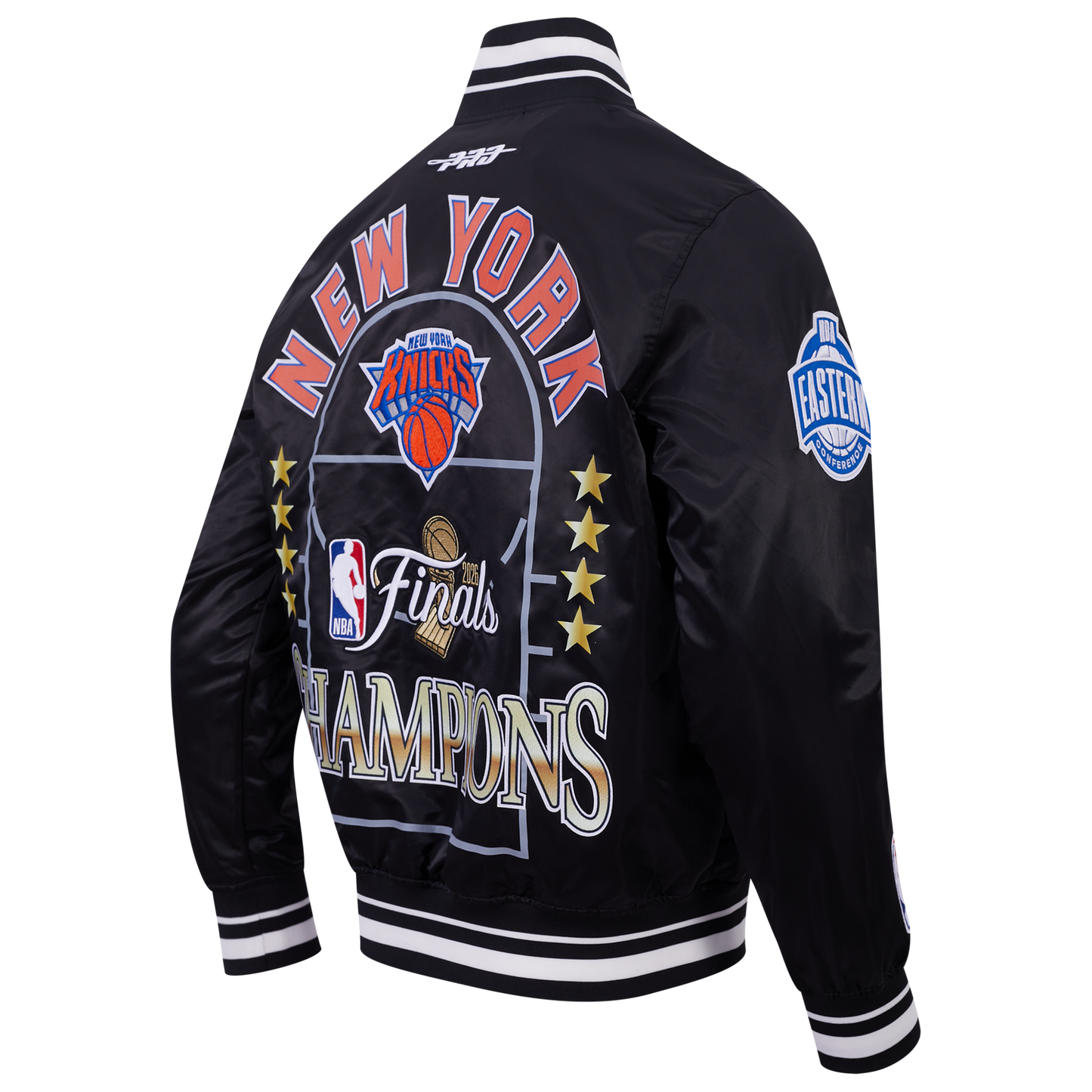Pro Standard Knicks NBA Finals 2026 Pro Satin YD Rib Jacket - Men's - Black