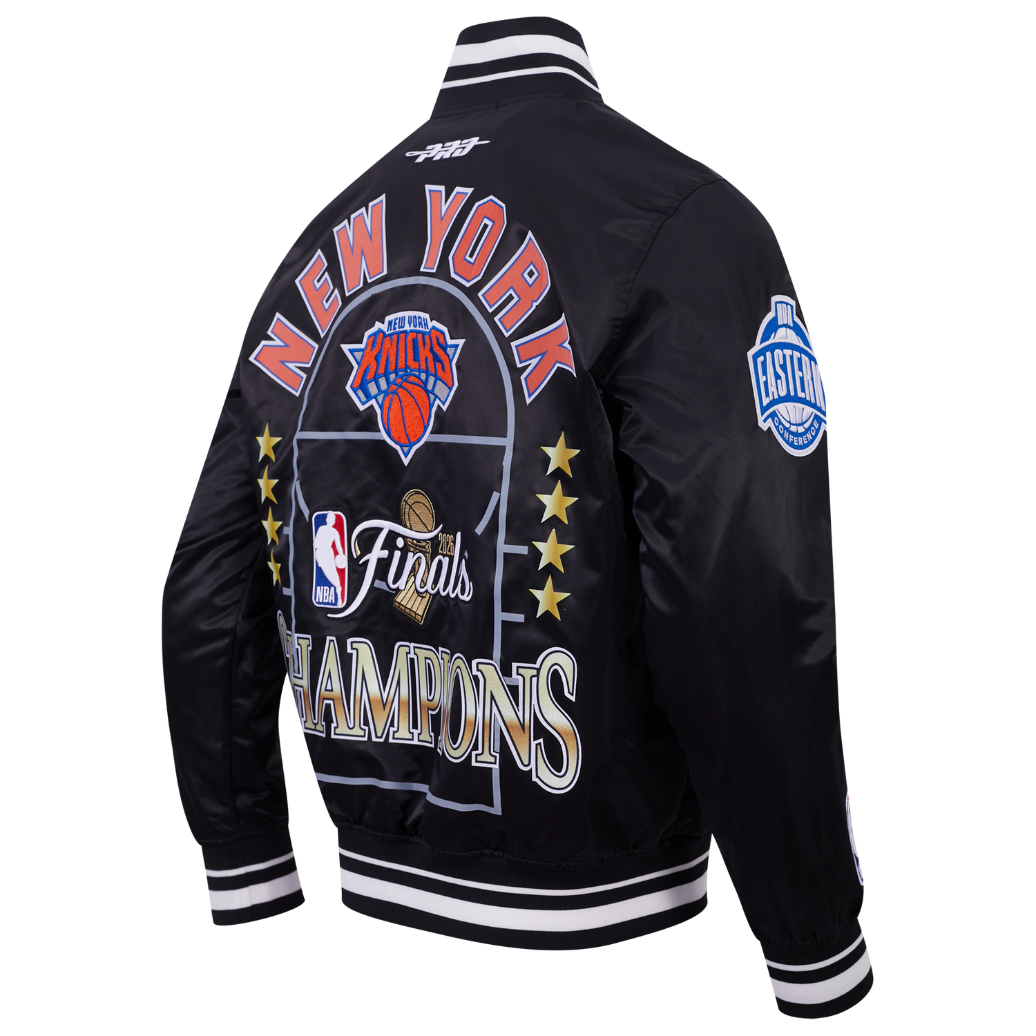 Pro Standard Knicks NBA Finals 2026 Pro Satin YD Rib Jacket - Men's - Black