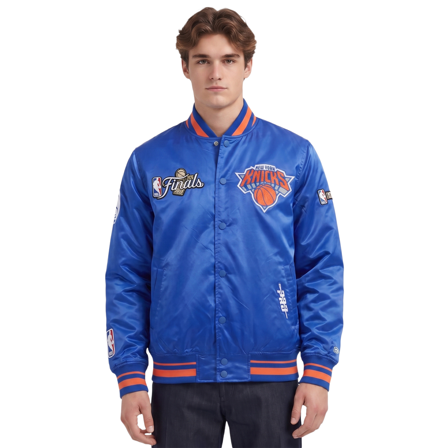 Pro Standard Knicks NBA Finals 2026 Pro Satin YD Rib Jacket - Men's - Blue