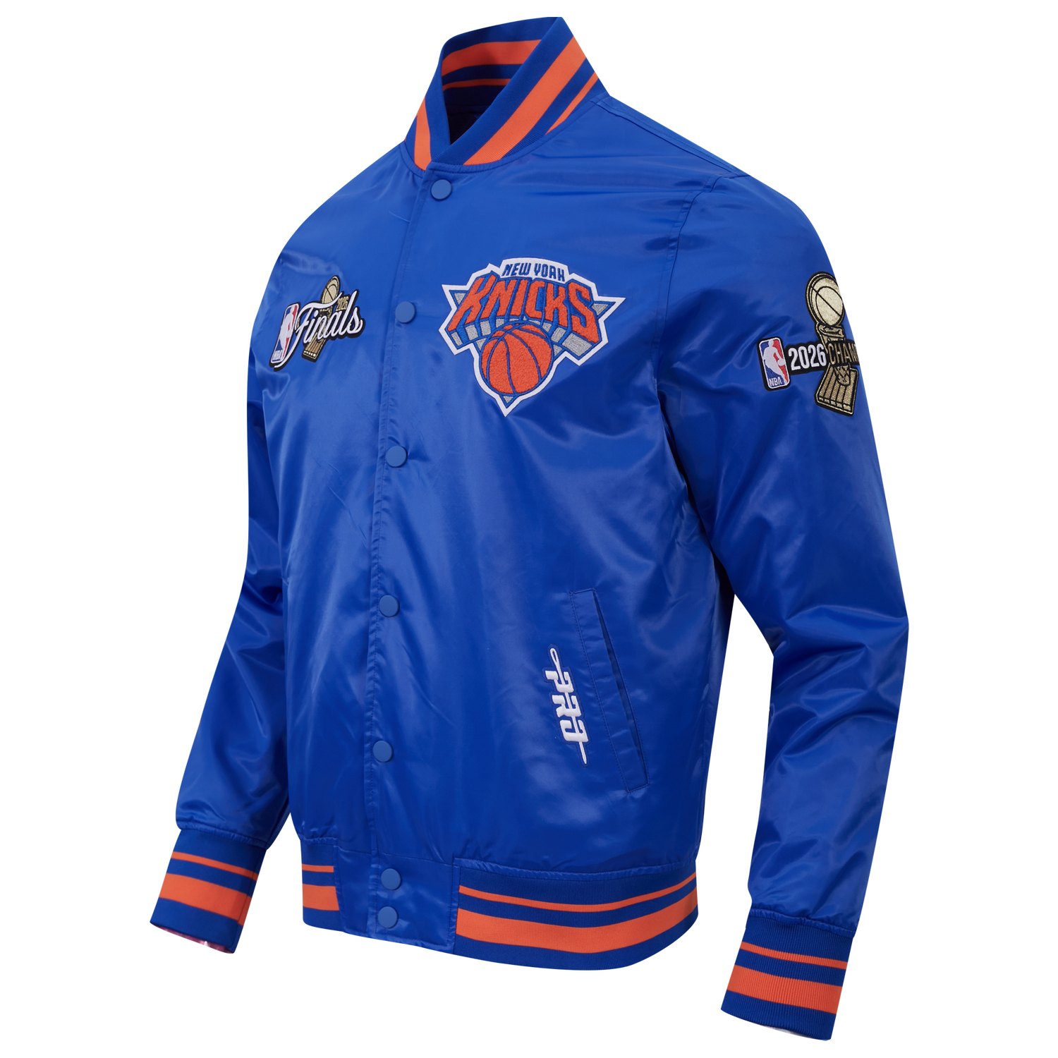 Pro Standard Knicks NBA Finals 2026 Pro Satin YD Rib Jacket - Men's - Blue
