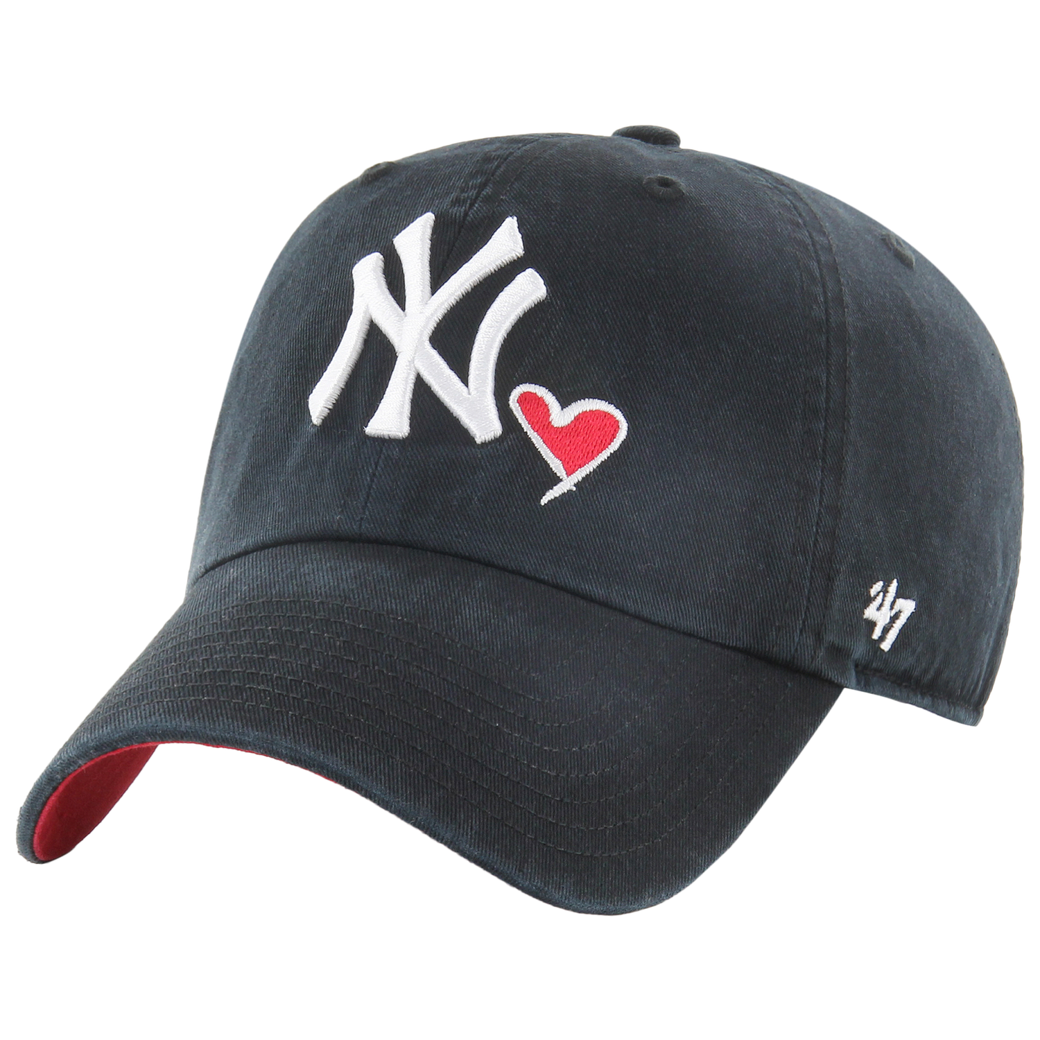 47 Brand Yankees Icon Clean Up Cap - Men's - Black/White