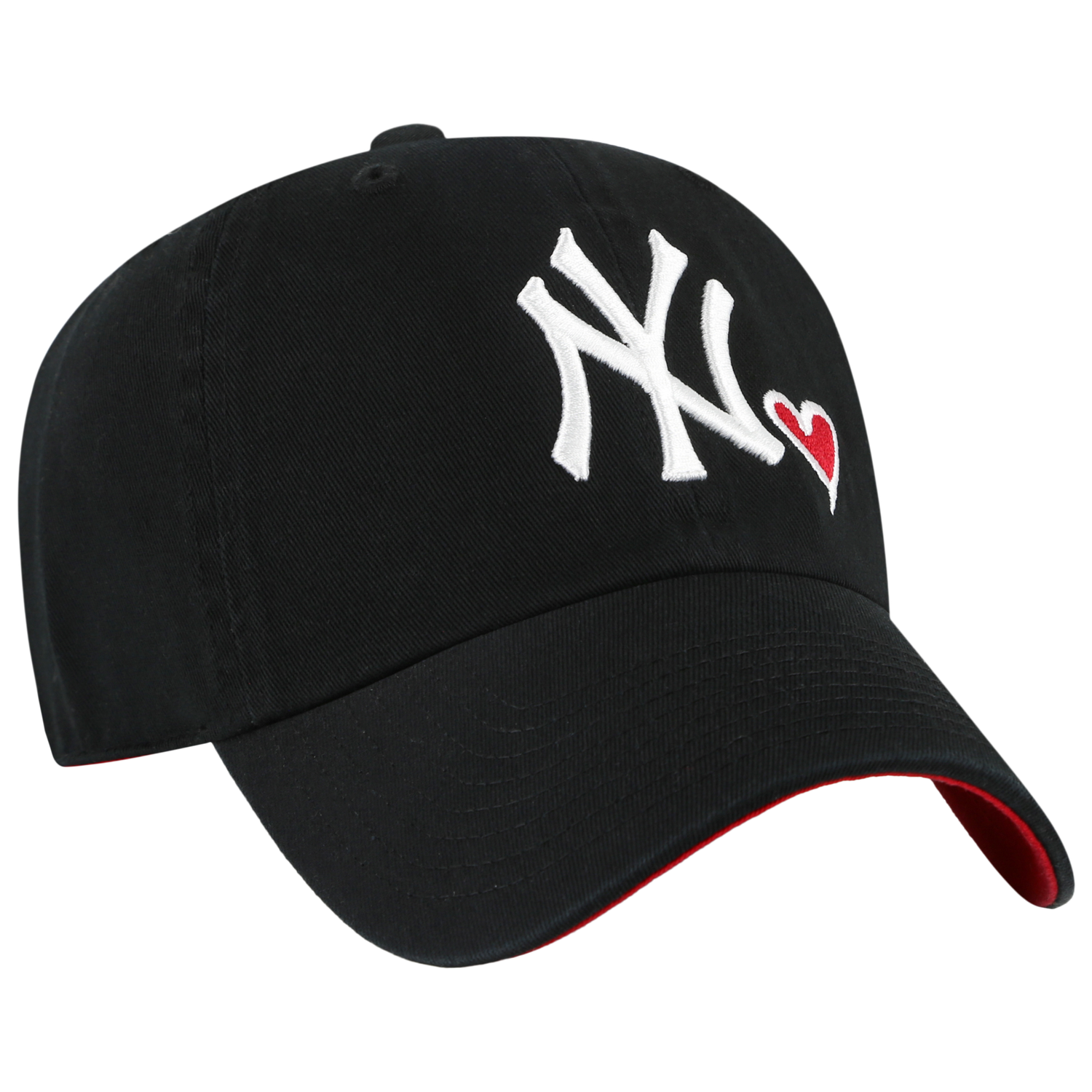 47 Brand Yankees Icon Clean Up Cap - Men's - Black/White