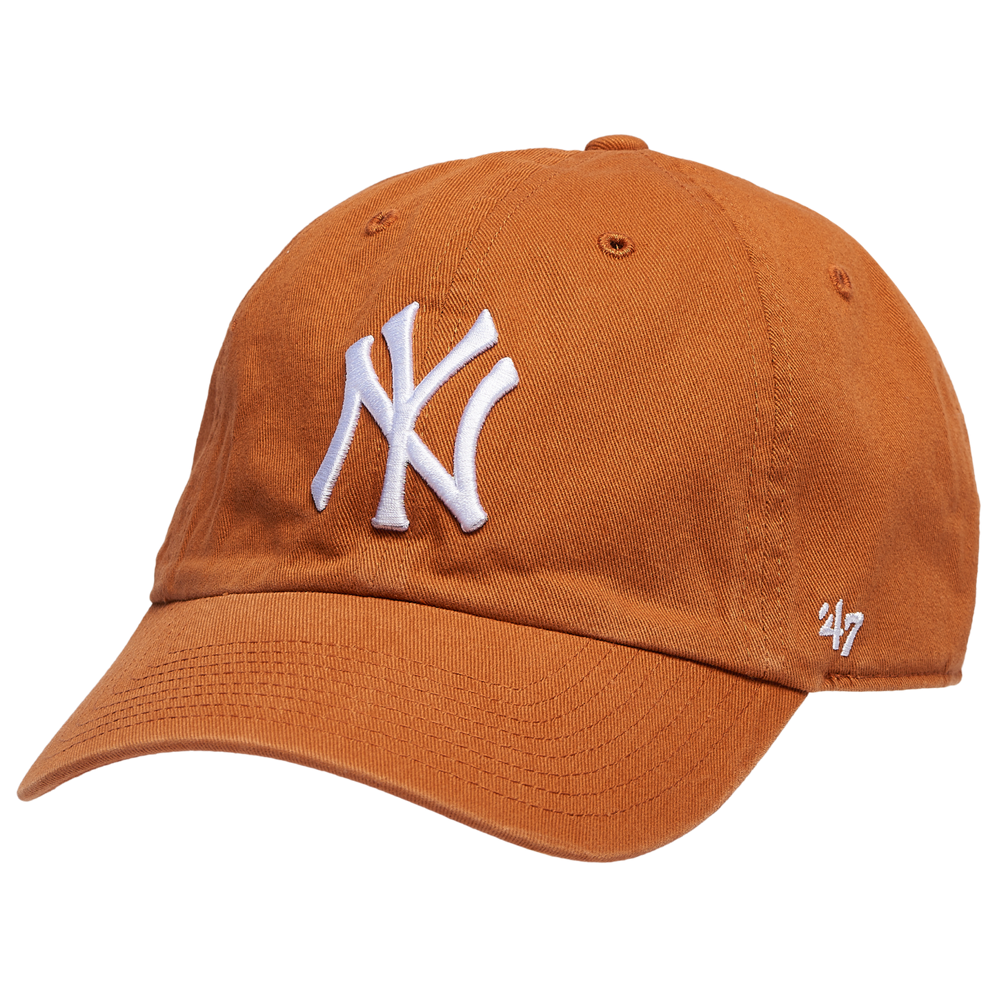 47 Brand Yankees Clean Up Cap - Men's - Burnt Orange/White