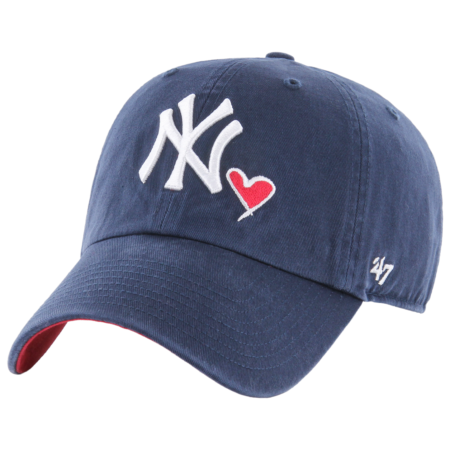 47 Brand Yankees Icon Clean Up Cap - Men's - Navy/White