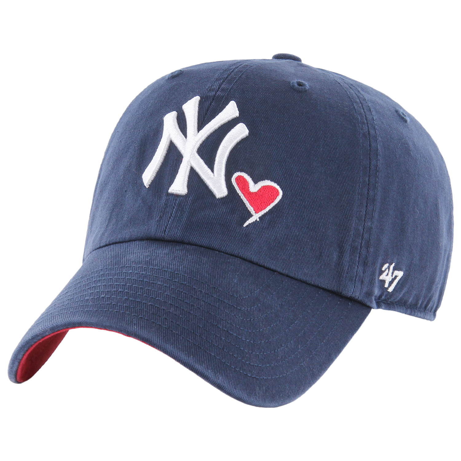 47 Brand Yankees Icon Clean Up Cap - Men's - Navy/White