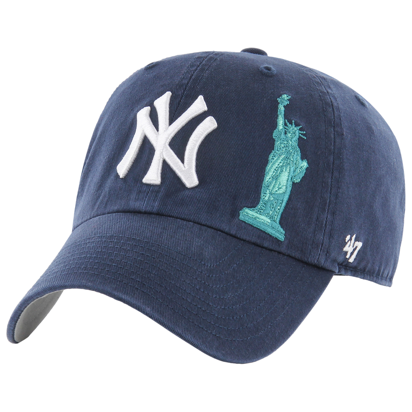 47 Brand Yankees City Icon Clean Up Cap - Men's - Navy/White