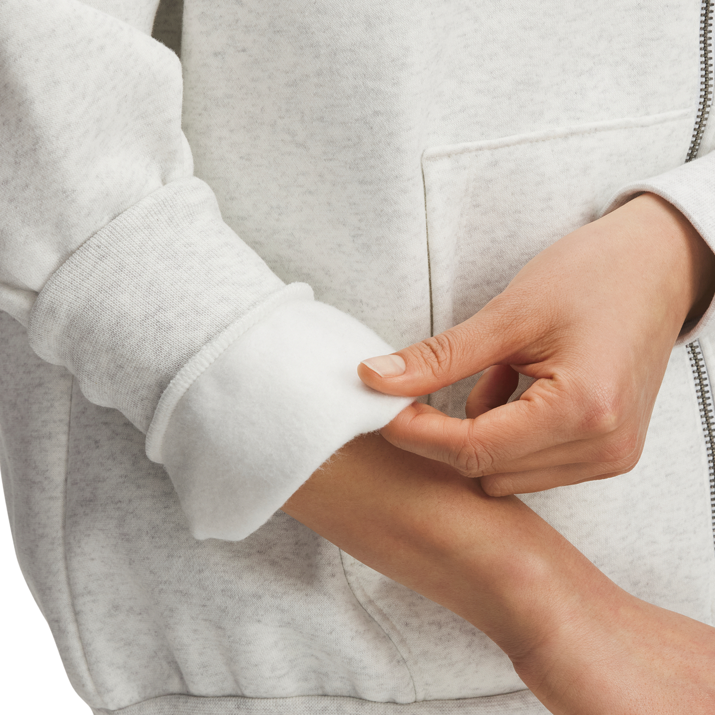 Under Armour Icon Fleece Oversized Full-Zip - Women's - Distant Gray/White