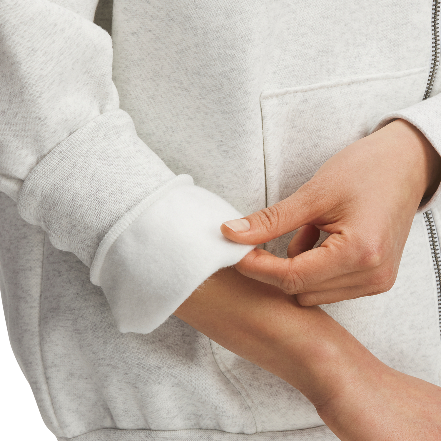 Under Armour Icon Fleece Oversized Full-Zip - Women's - Distant Gray/White