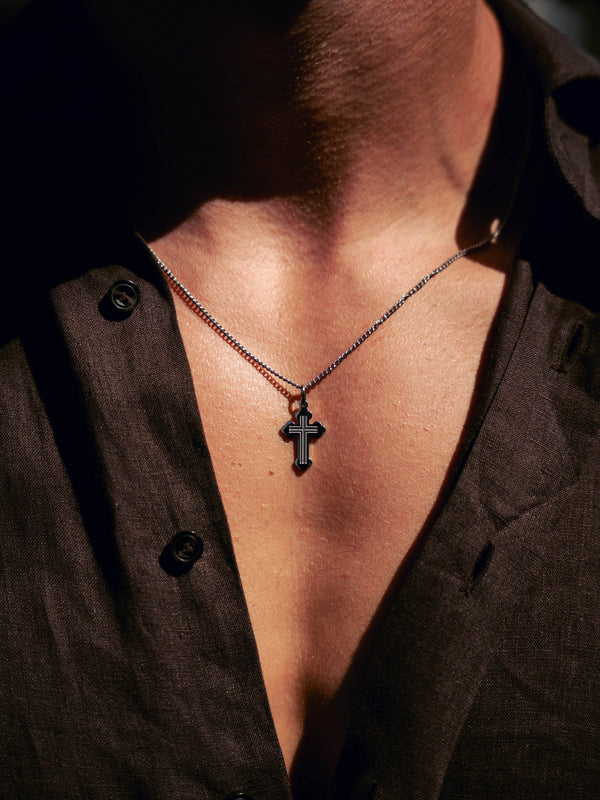 ORTHODOX CROSS CHAIN | Silver