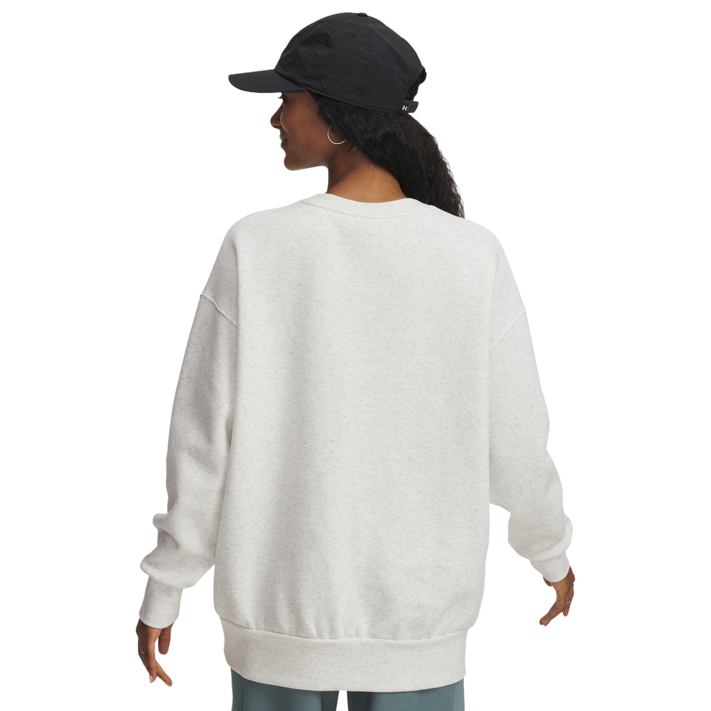 Under Armour Essential Flc OS Crew - Women's - Distant Gray/White
