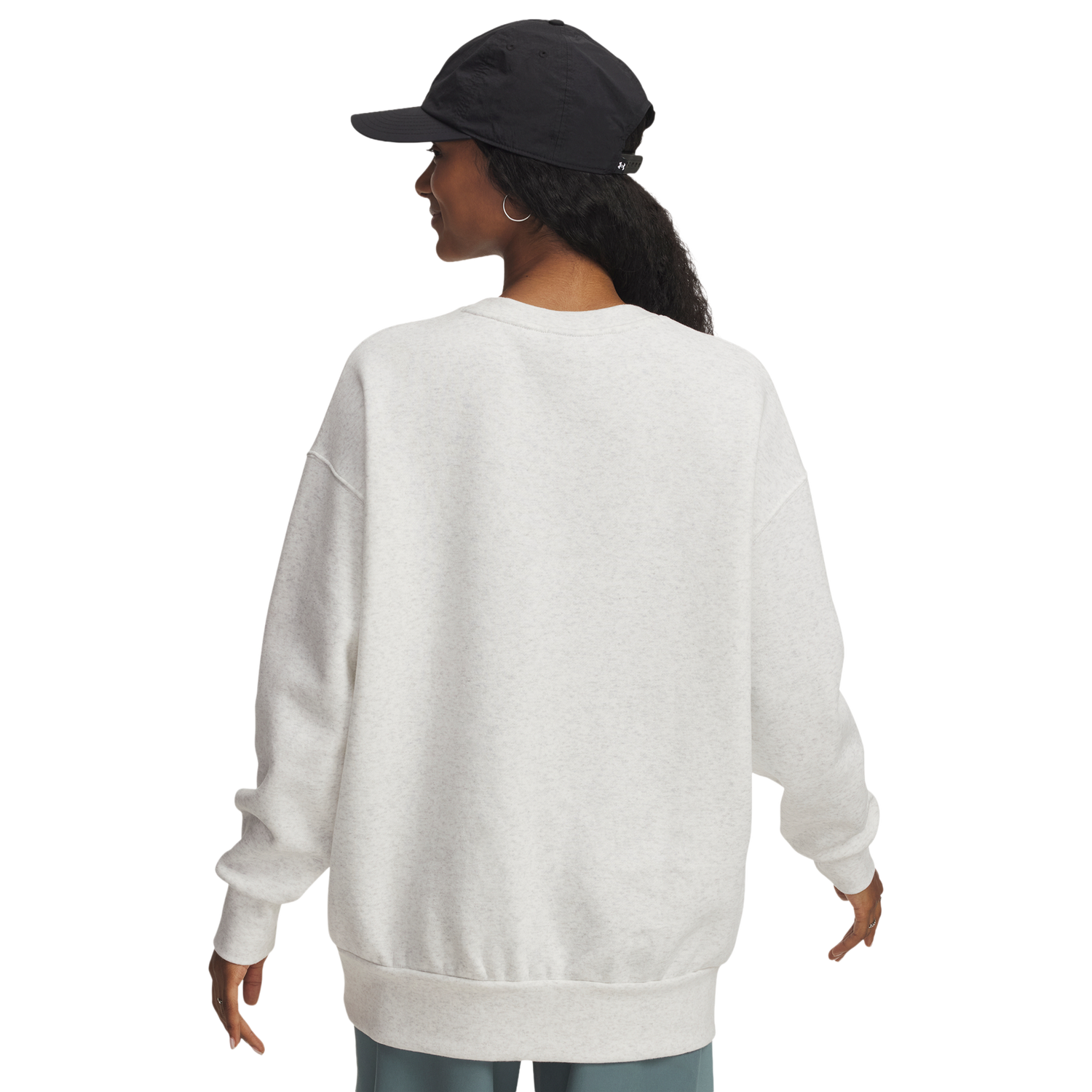 Under Armour Essential Flc OS Crew - Women's - Distant Gray/White