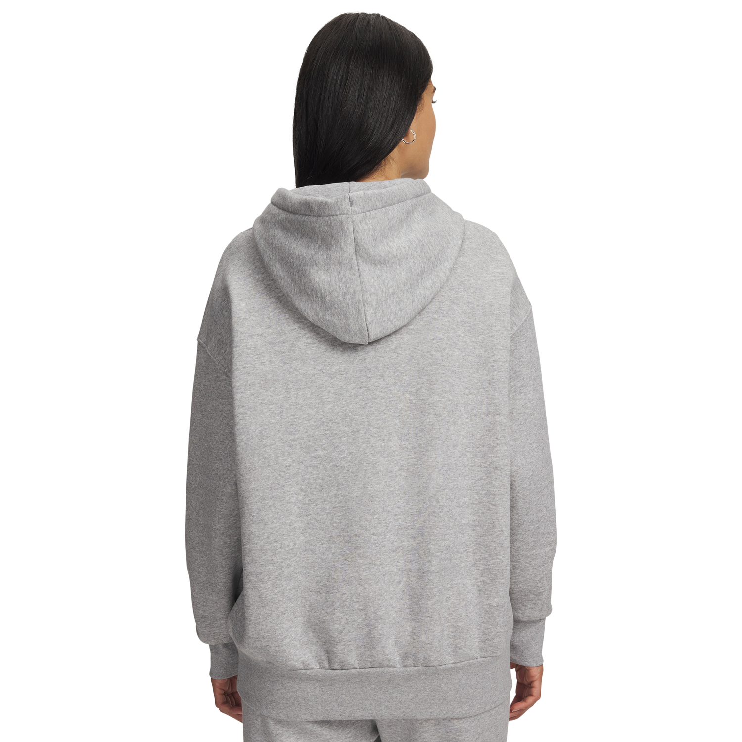 Under Armour Icon Fleece Oversized Hoodie - Women's - Mod Gray/White
