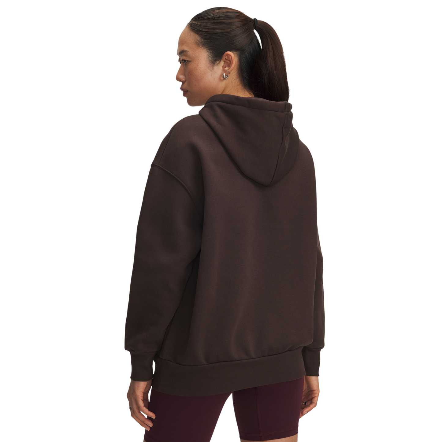 Under Armour Icon Fleece Oversized Hoodie - Women's - Kona Brown/White