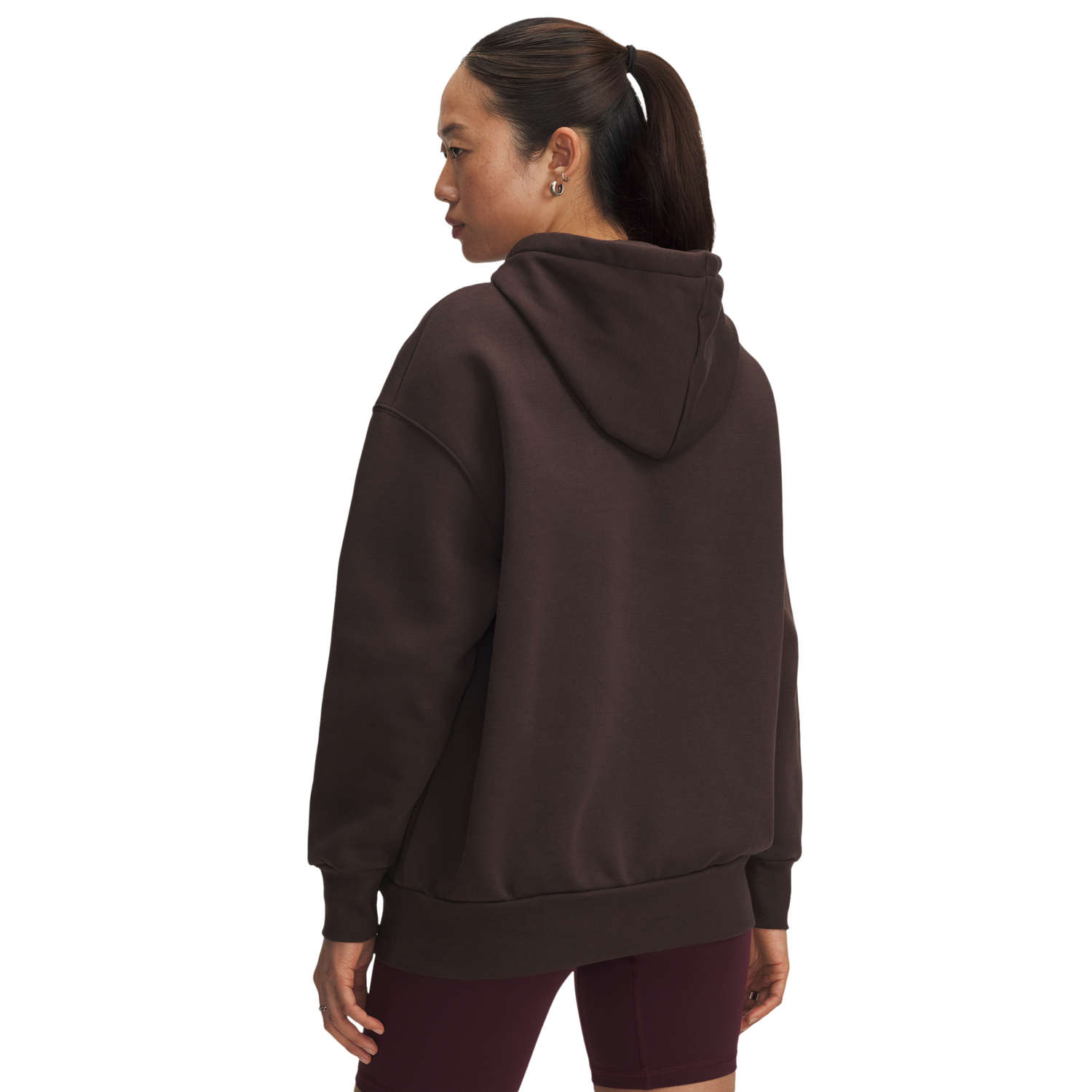Under Armour Icon Fleece Oversized Hoodie - Women's - Kona Brown/White