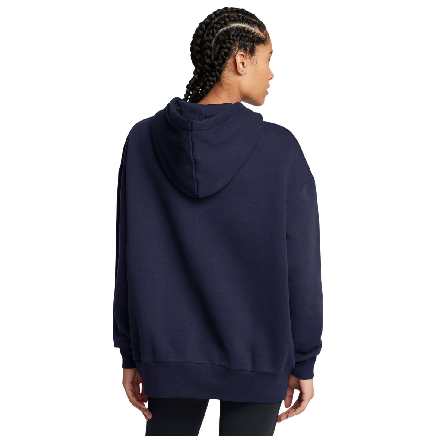 Under Armour Icon Fleece Oversized Hoodie - Women's - Midnight Navy/White