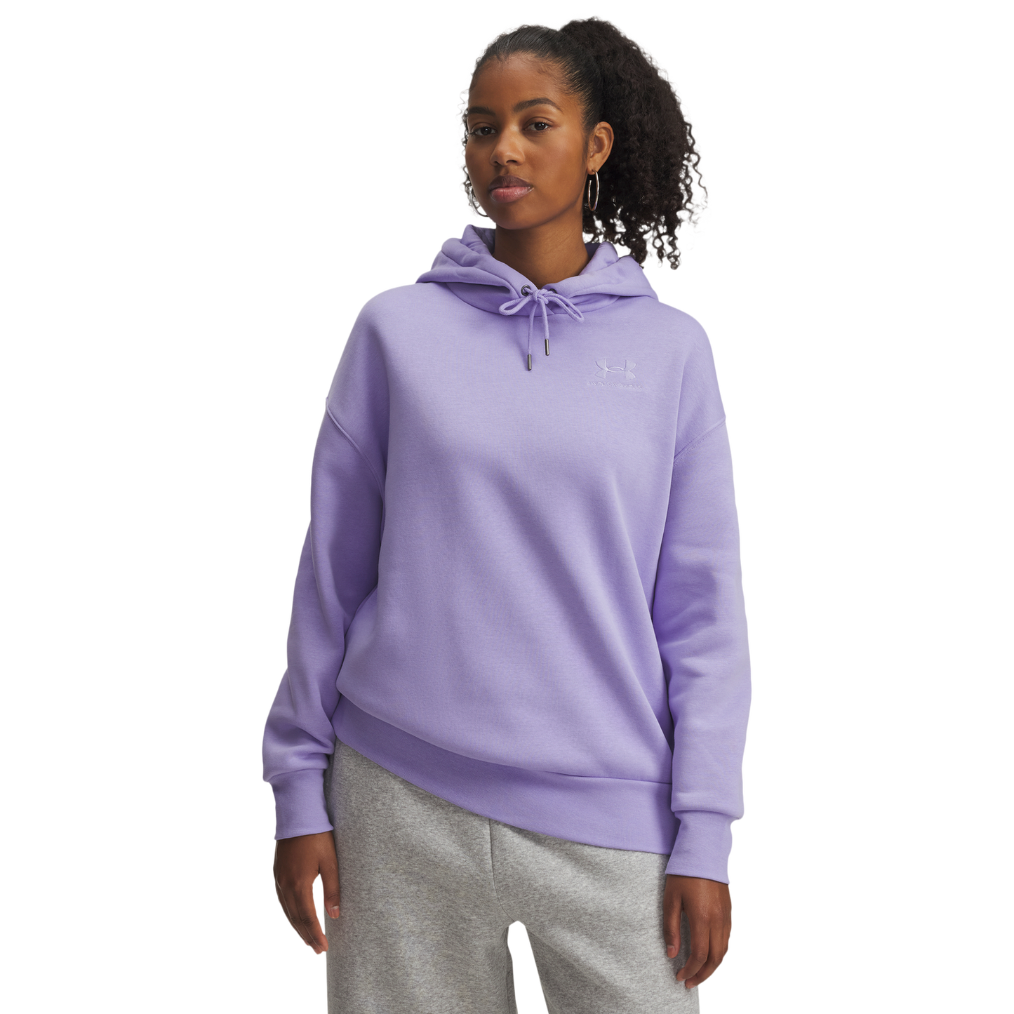 Under Armour Icon Fleece Oversized Hoodie - Women's - Transparent/Transparent