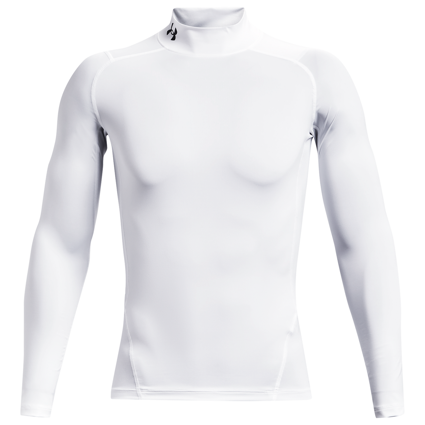 Under Armour HG Armour Comp Mock Long Sleeve - Men's - White/Black