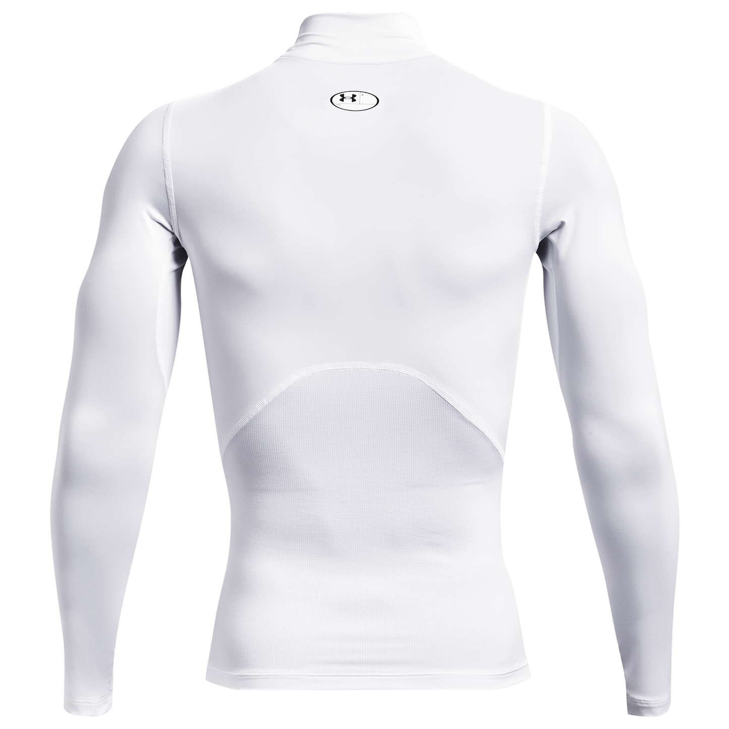Under Armour HG Armour Comp Mock Long Sleeve - Men's - White/Black