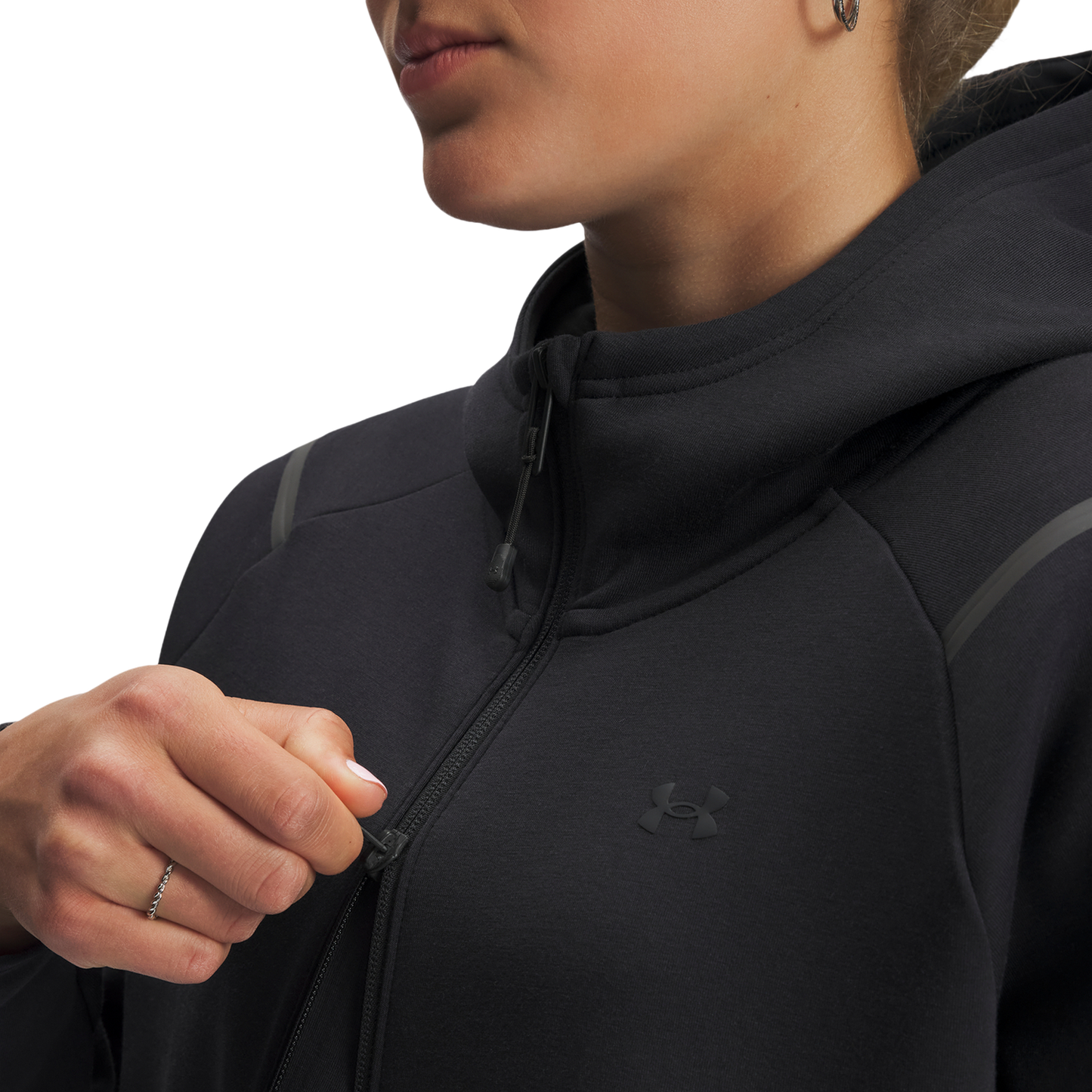 Under Armour Unstoppable Fleece Full-Zip - Women's - Black/Black