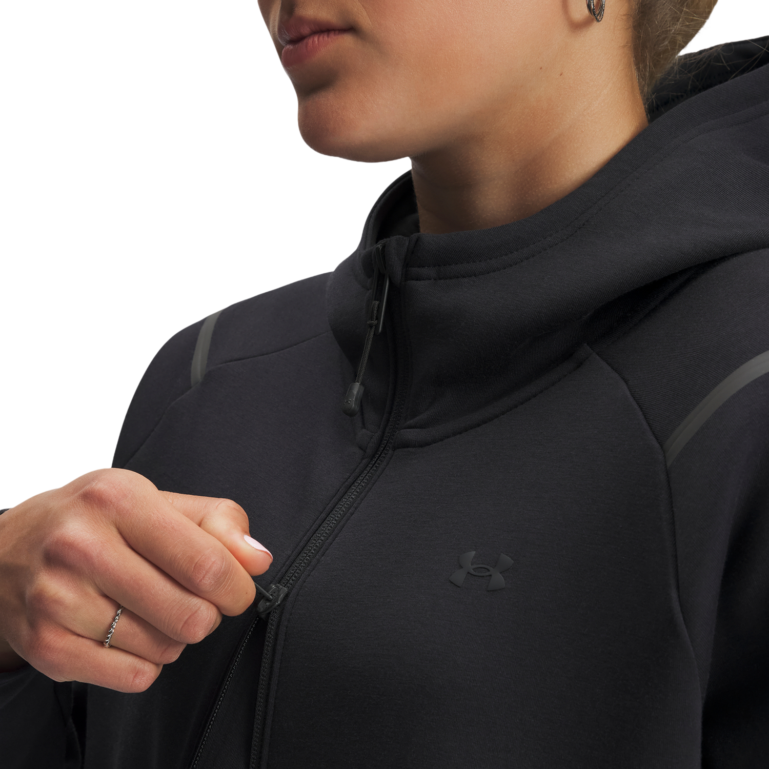 Under Armour Unstoppable Fleece Full-Zip - Women's - Black/Black