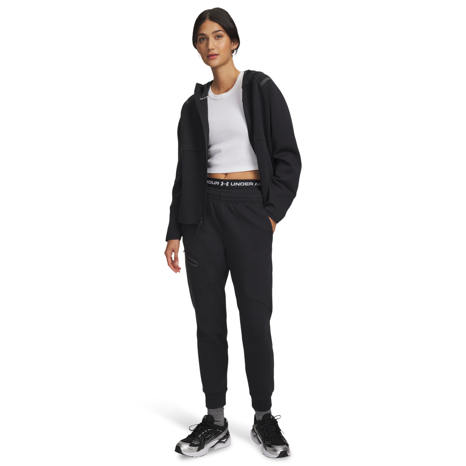 Under Armour Unstoppable Fleece Jogger - Women's - Black/Black