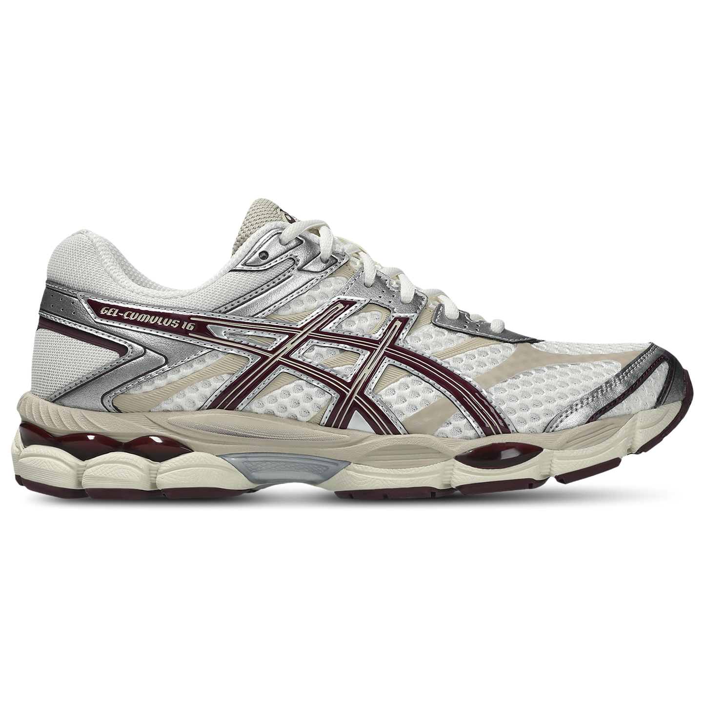 ASICS® GEL-Cumulus 16 - Women's - Cream/Benimo Purple