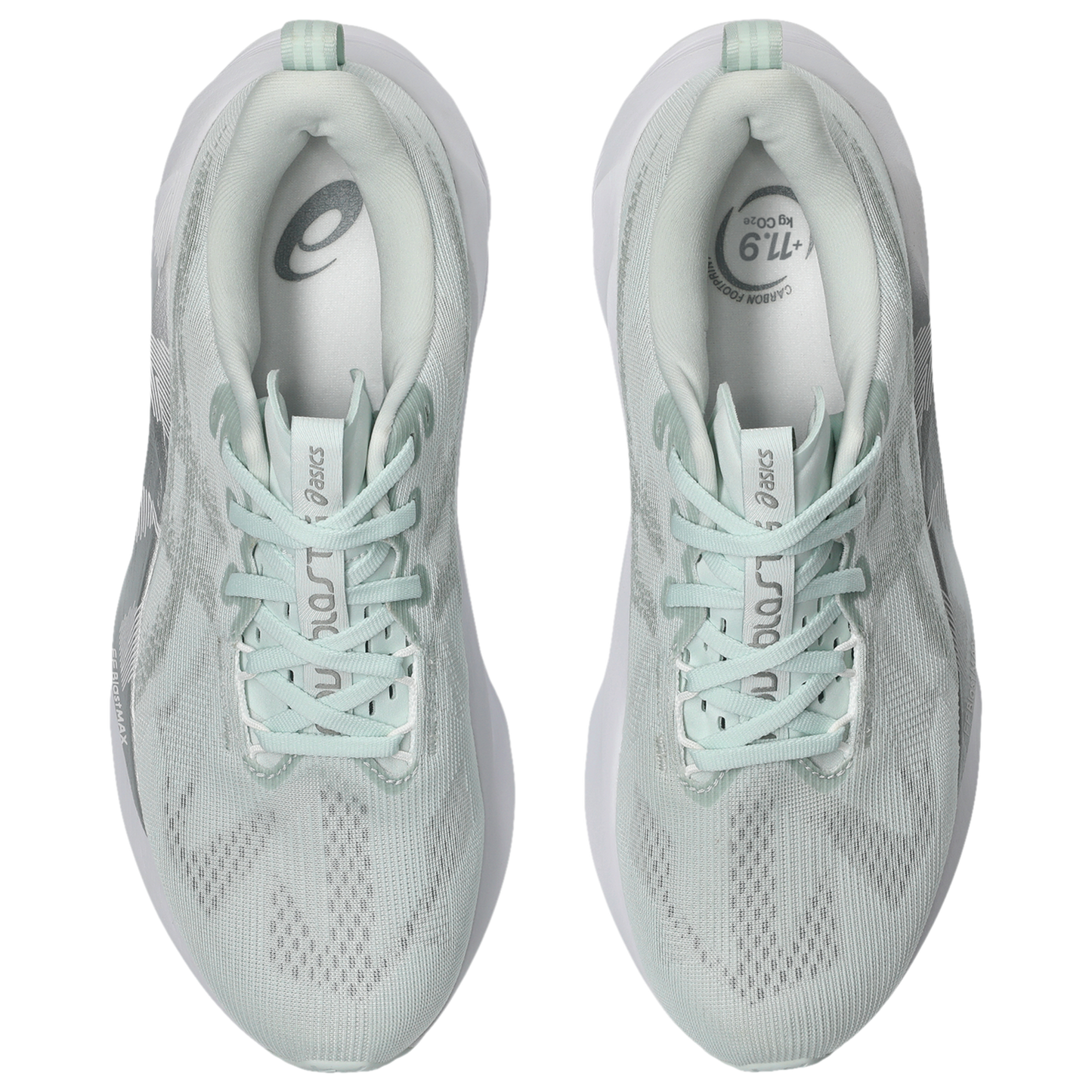 ASICS® Novablast 5 - Men's - Seal Grey/Pure Aqua