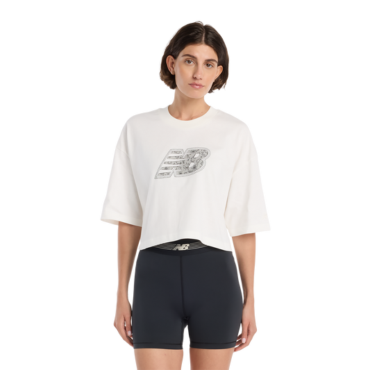 New Balance Lace T-Shirt - Women's - White