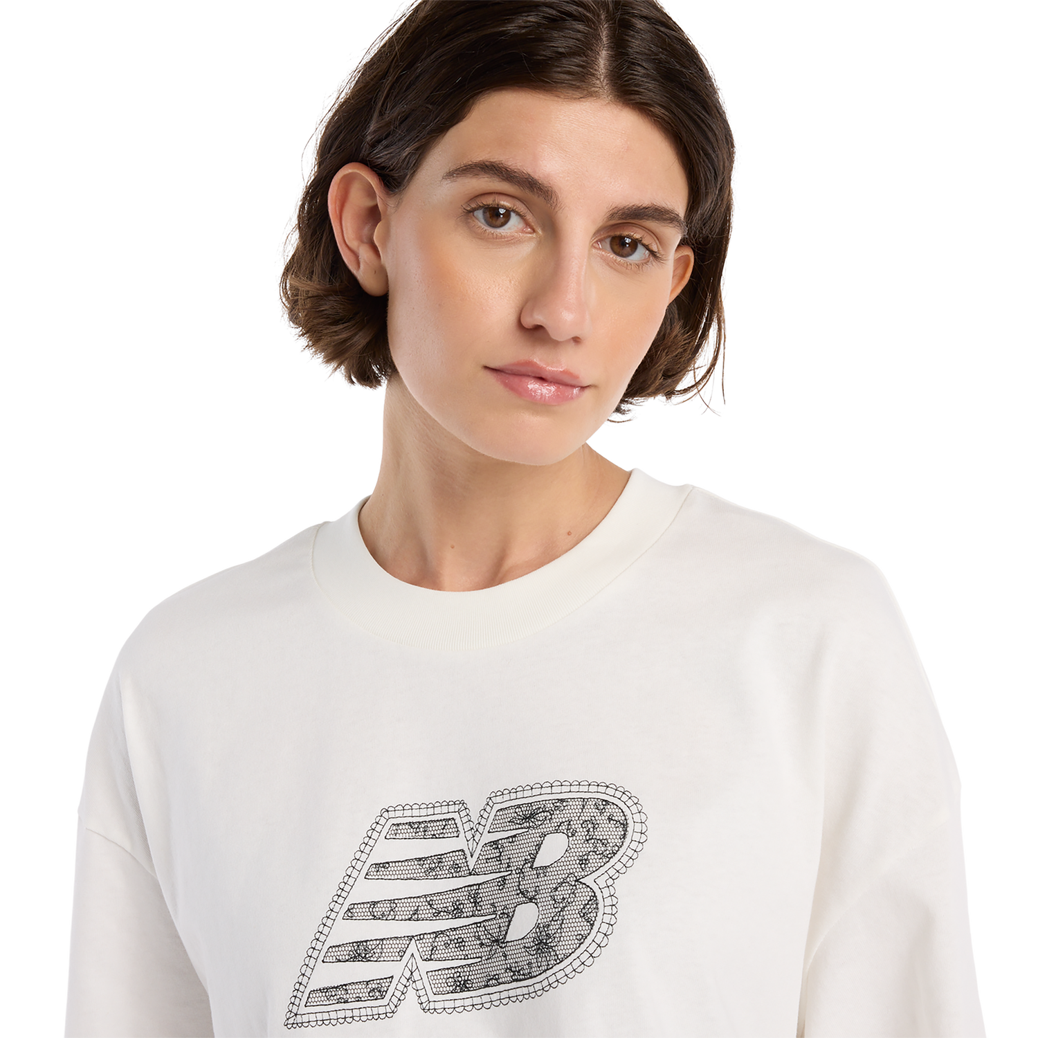New Balance Lace T-Shirt - Women's - White
