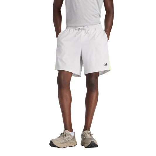 New Balance Fast Days 7" Shorts - Men's - Grey/Yellow