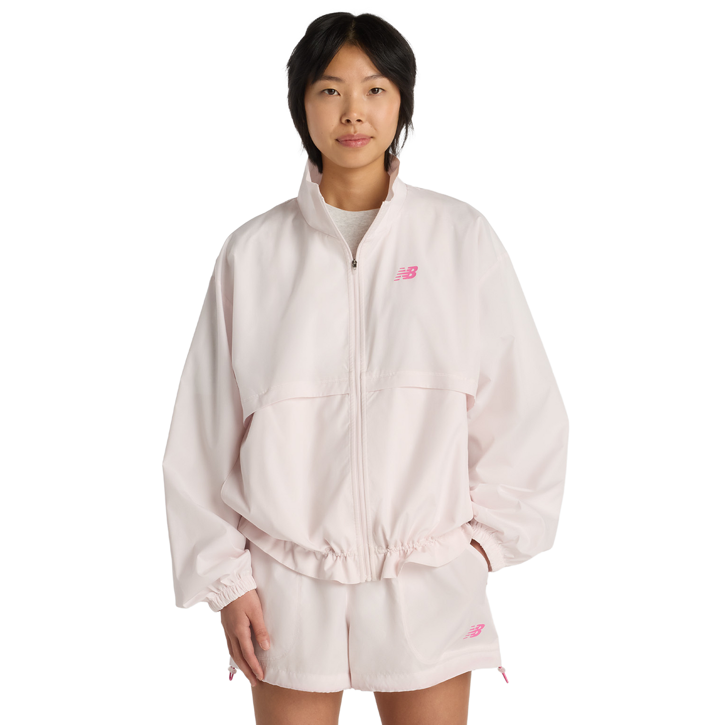 New Balance Trackside Woven Jacket - Women's - Pink Salt