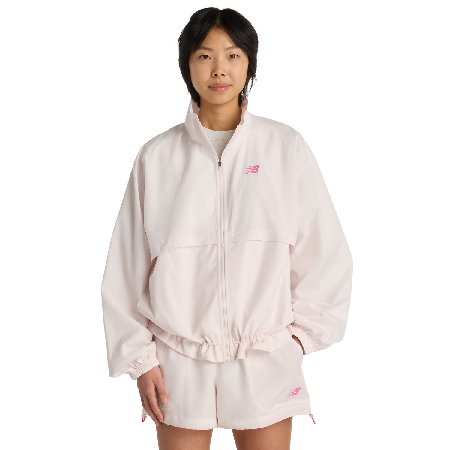 New Balance Trackside Woven Jacket - Women's - Pink Salt